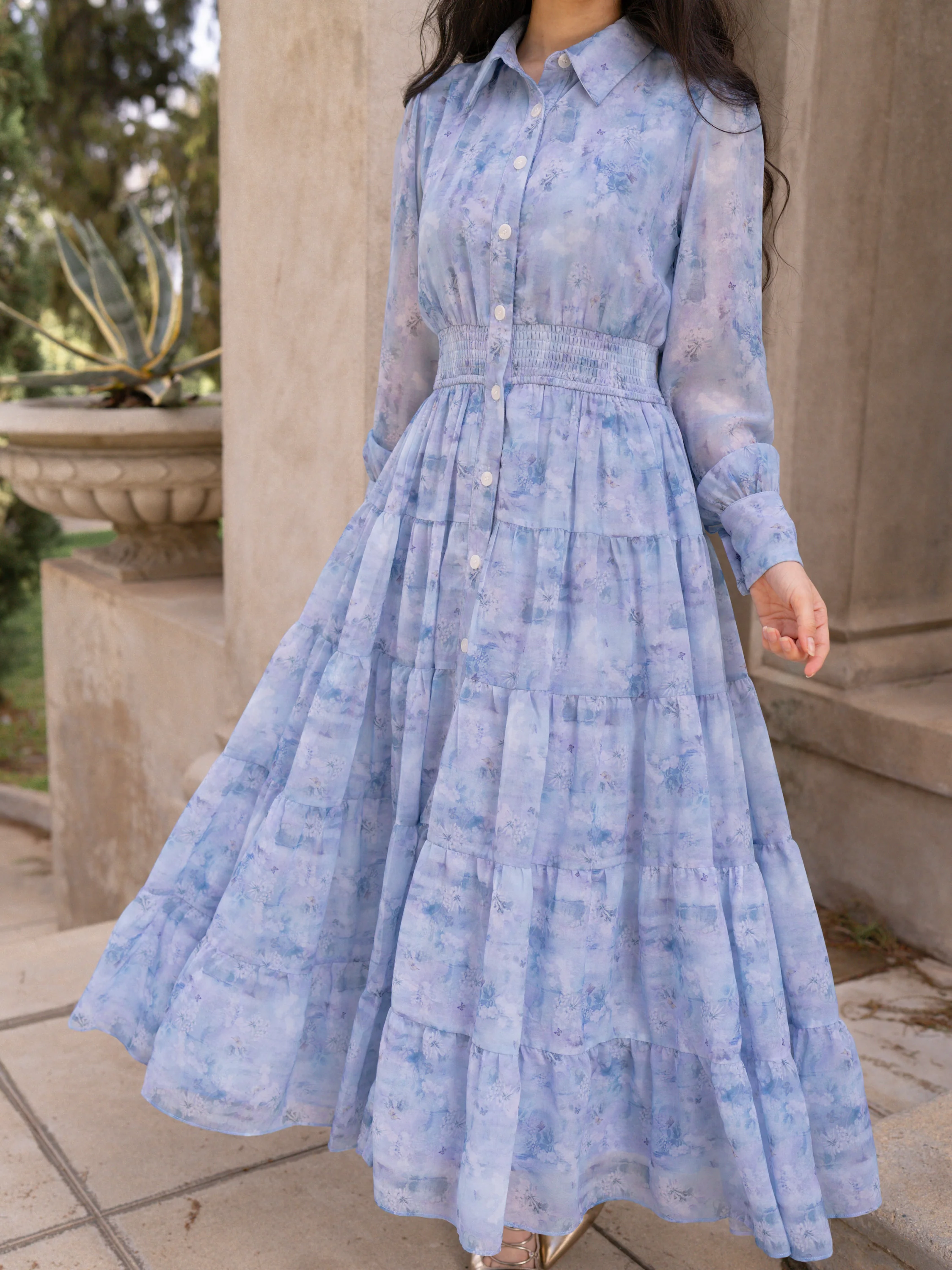 Blue Butterfly Dress - Image 3