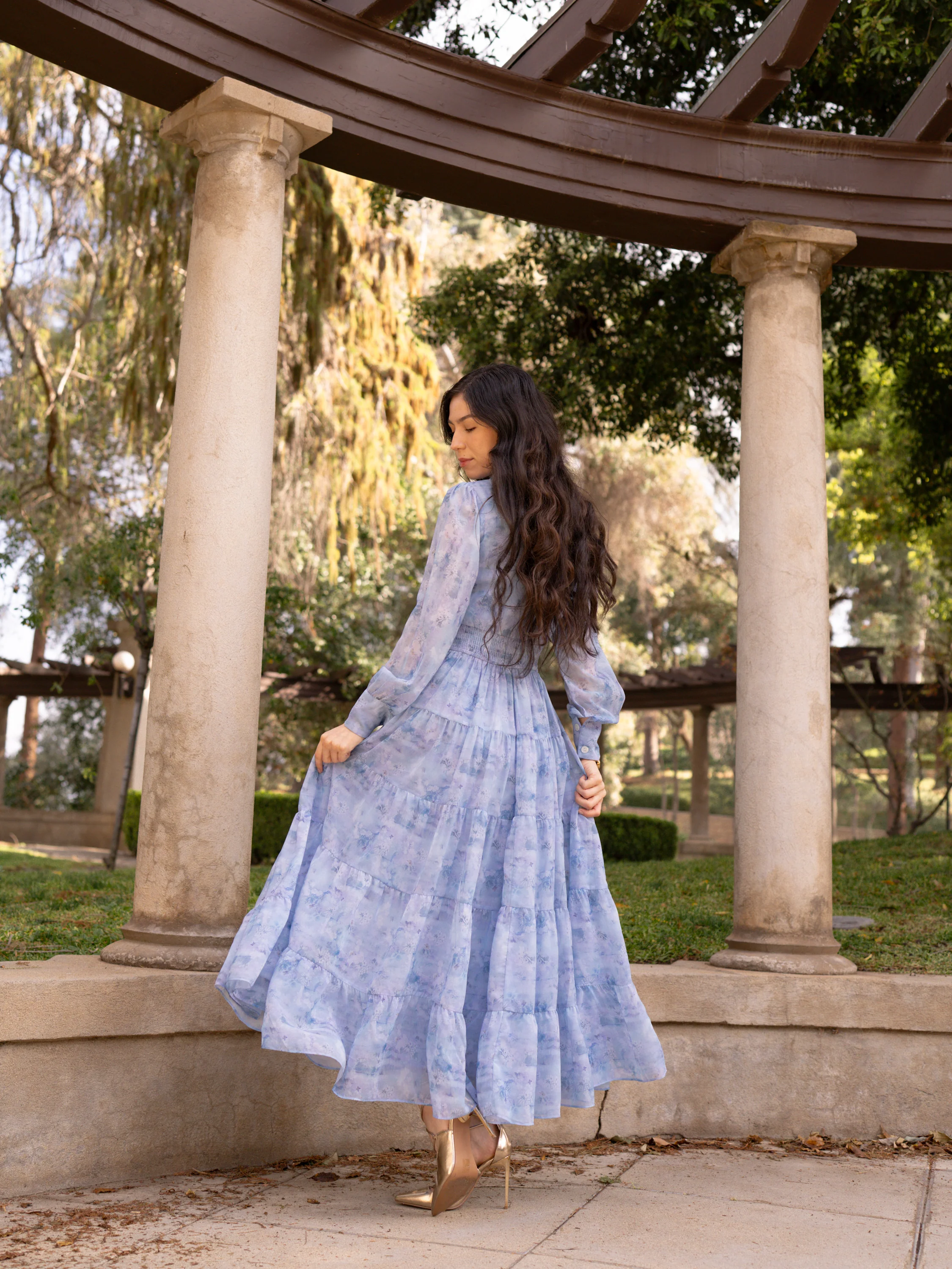 Blue Butterfly Dress - Image 4