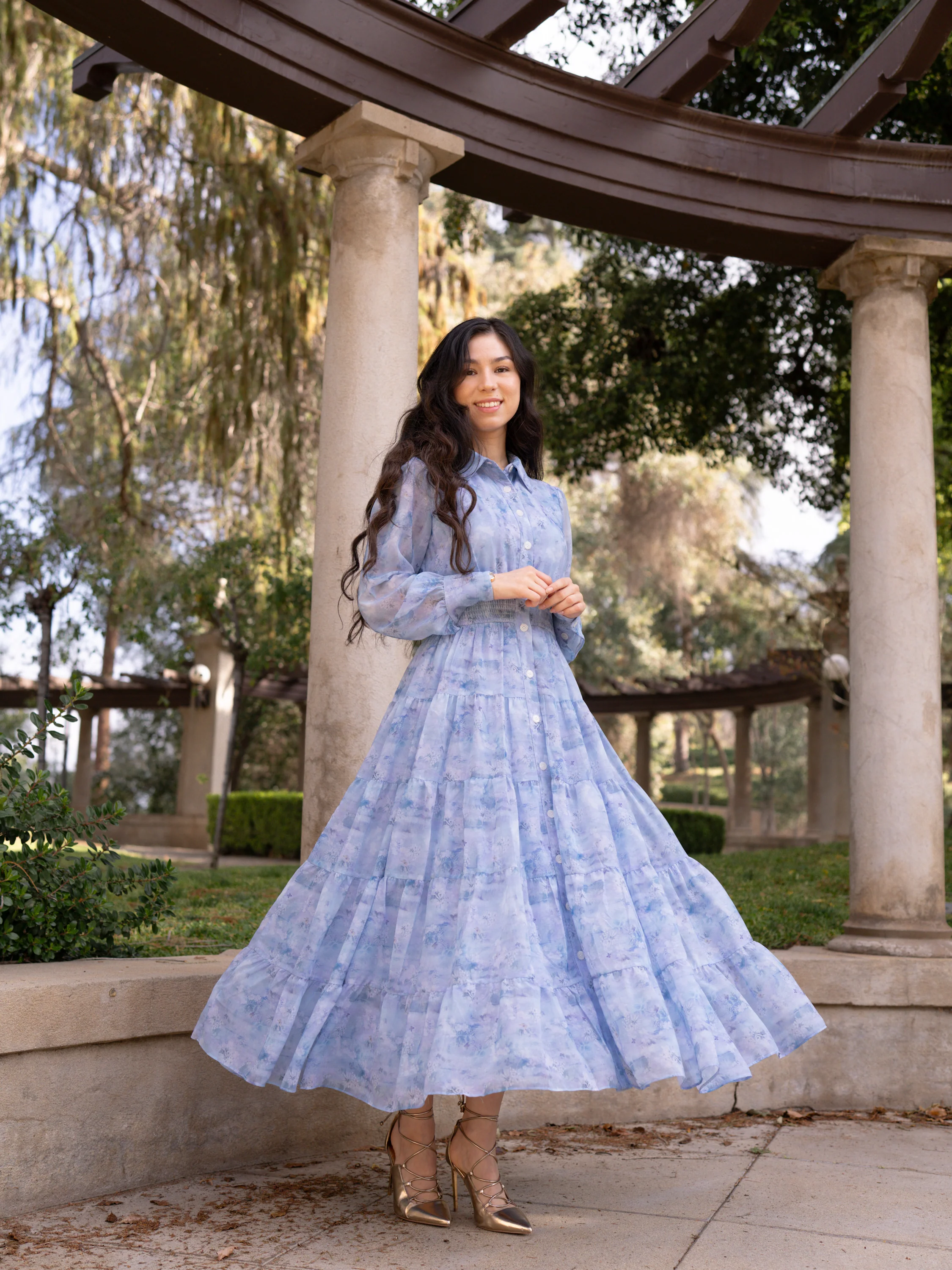 Blue Butterfly Dress - Image 8