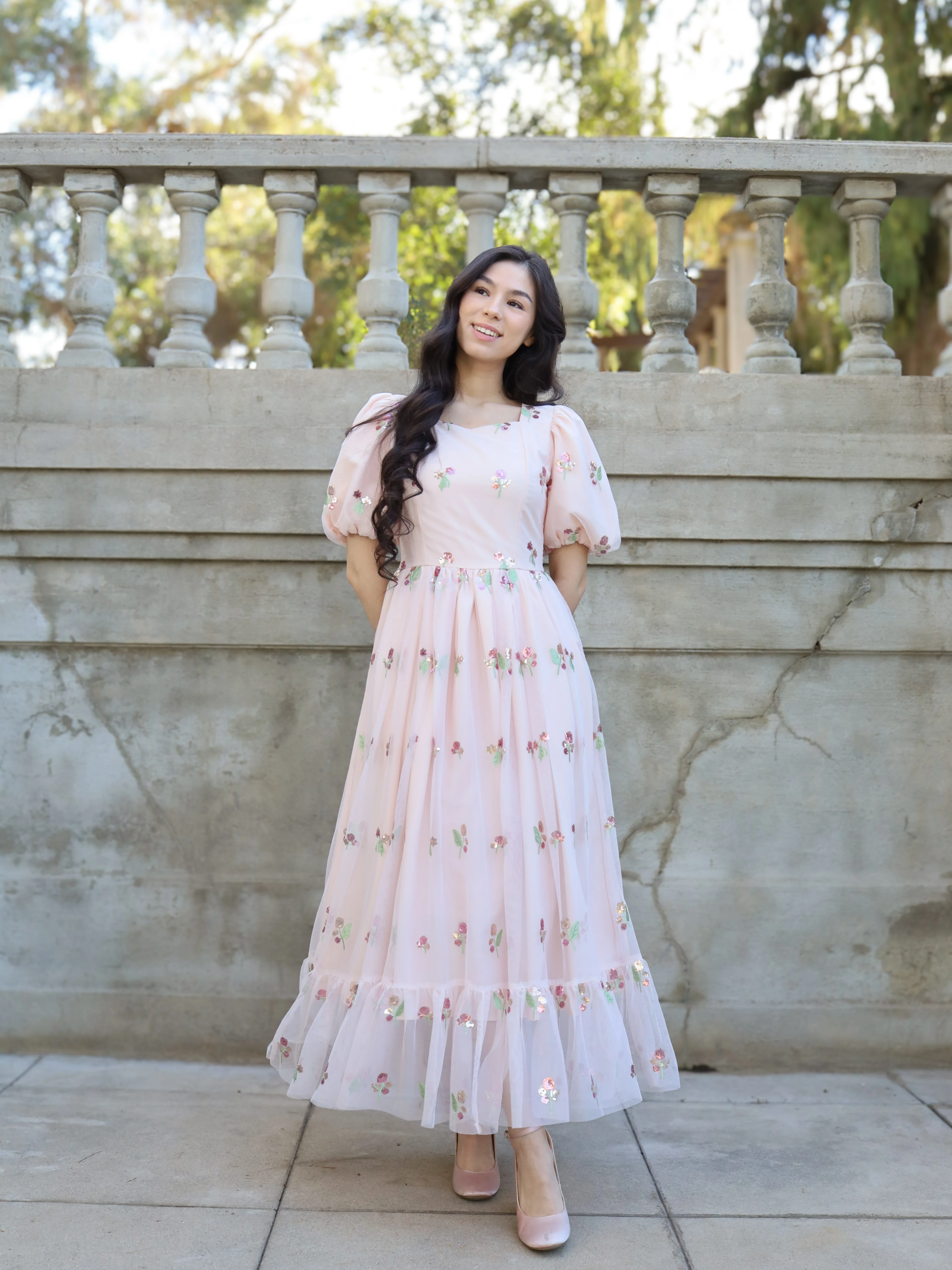 Blushing Petals Dress