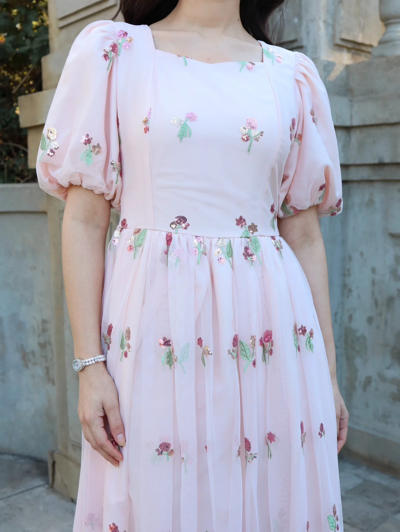 Blushing Petals Dress - Image 2