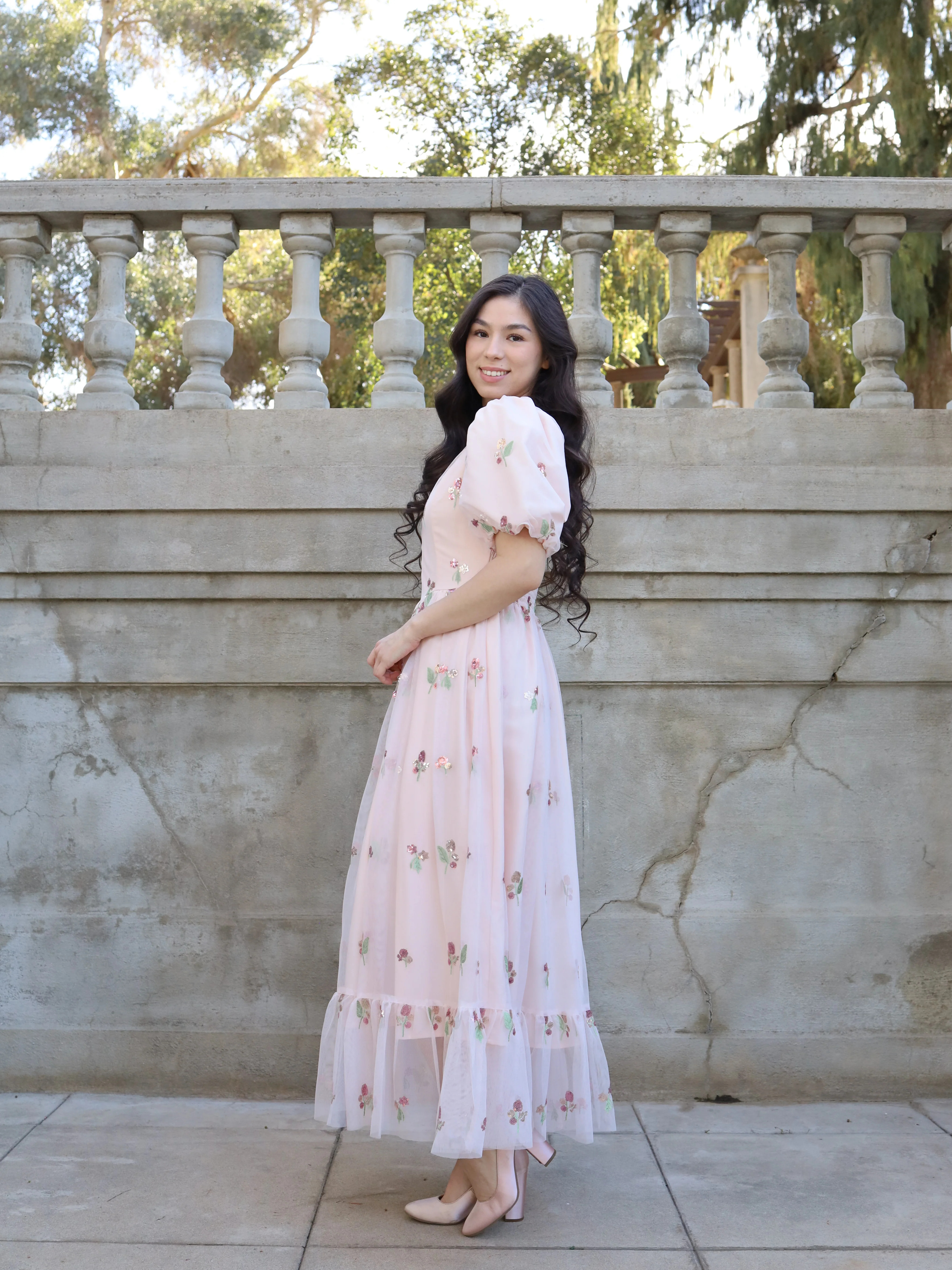 Blushing Petals Dress - Image 3