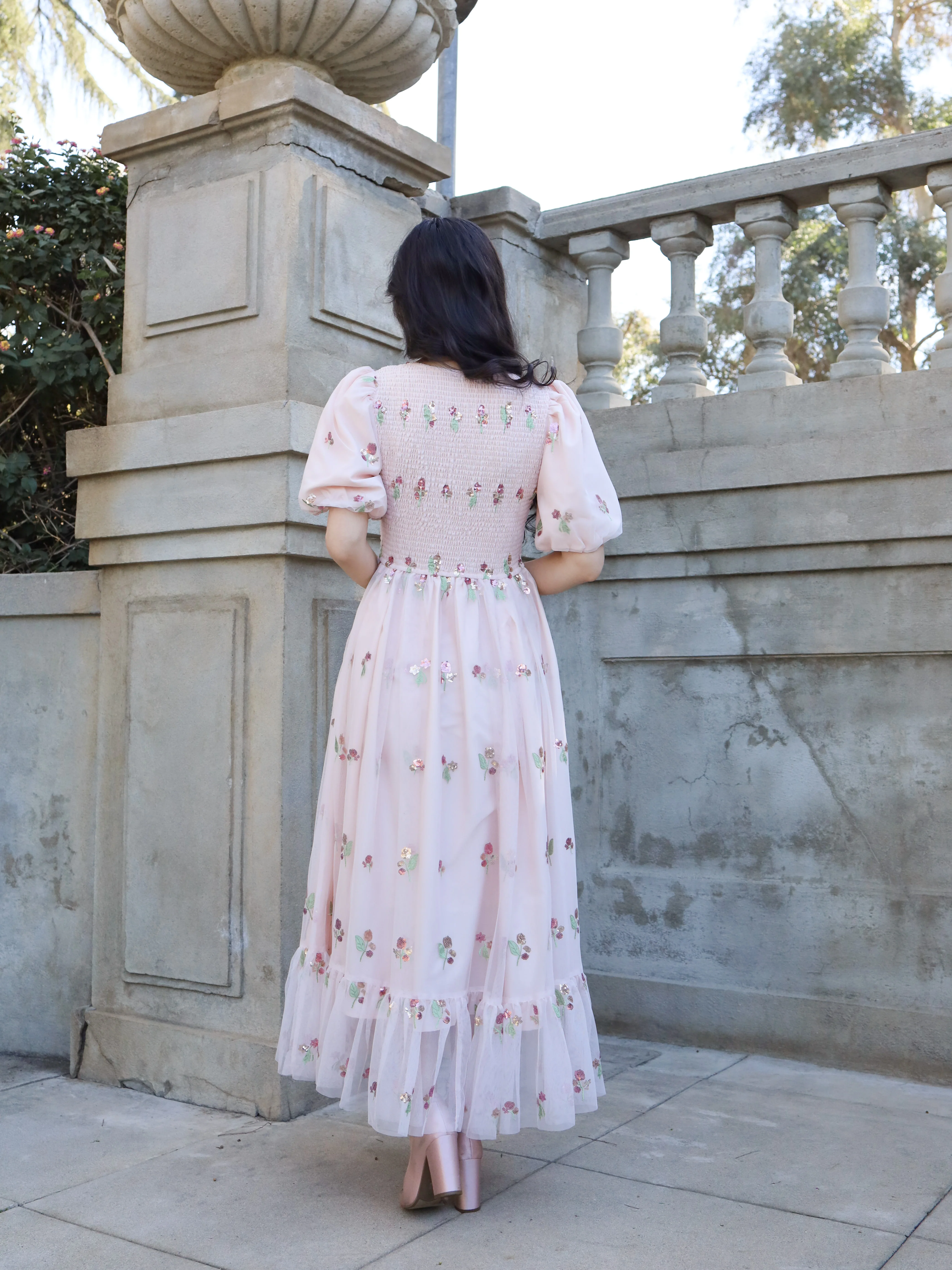Blushing Petals Dress - Image 4
