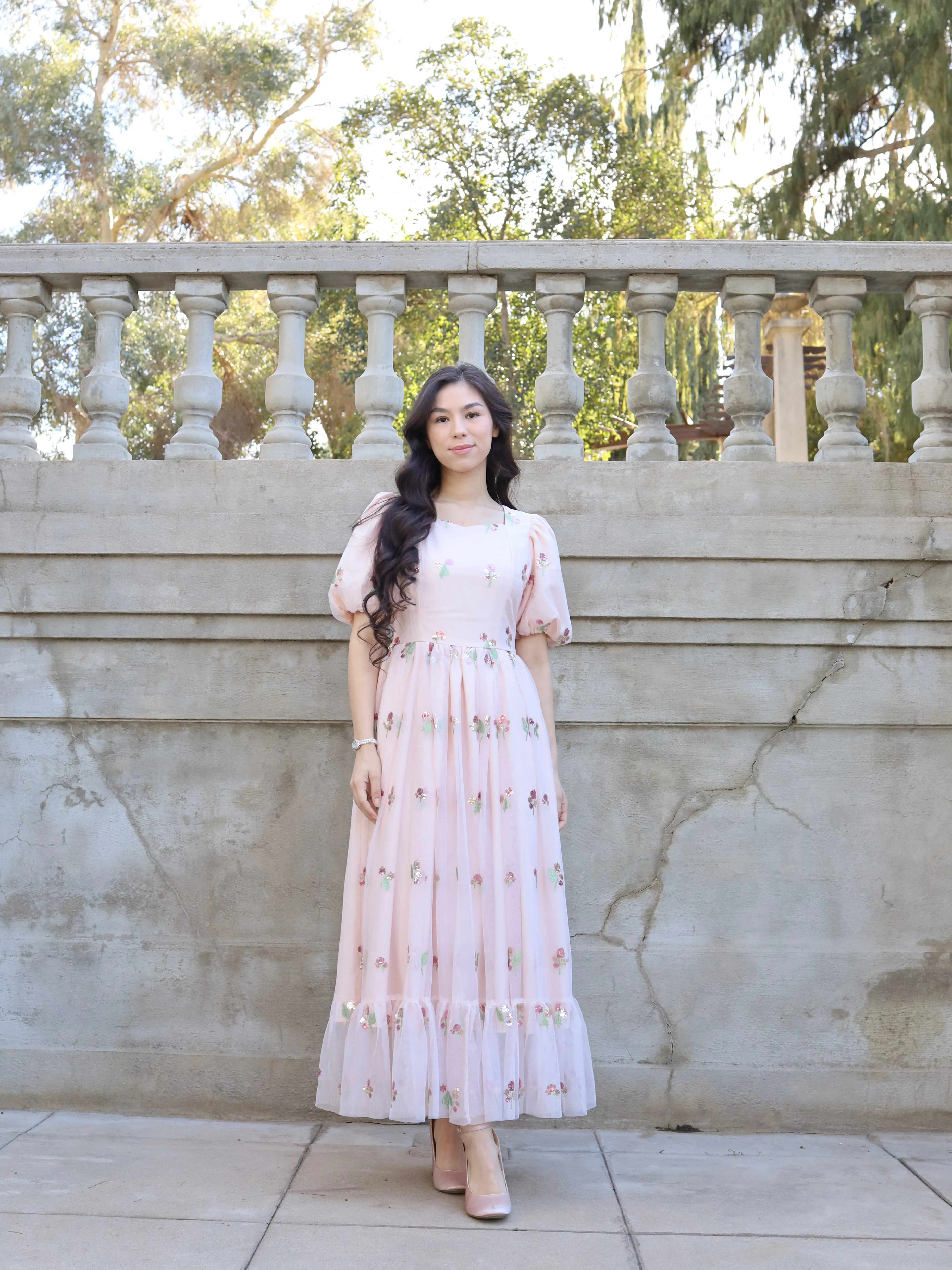 Blushing Petals Dress - Image 5