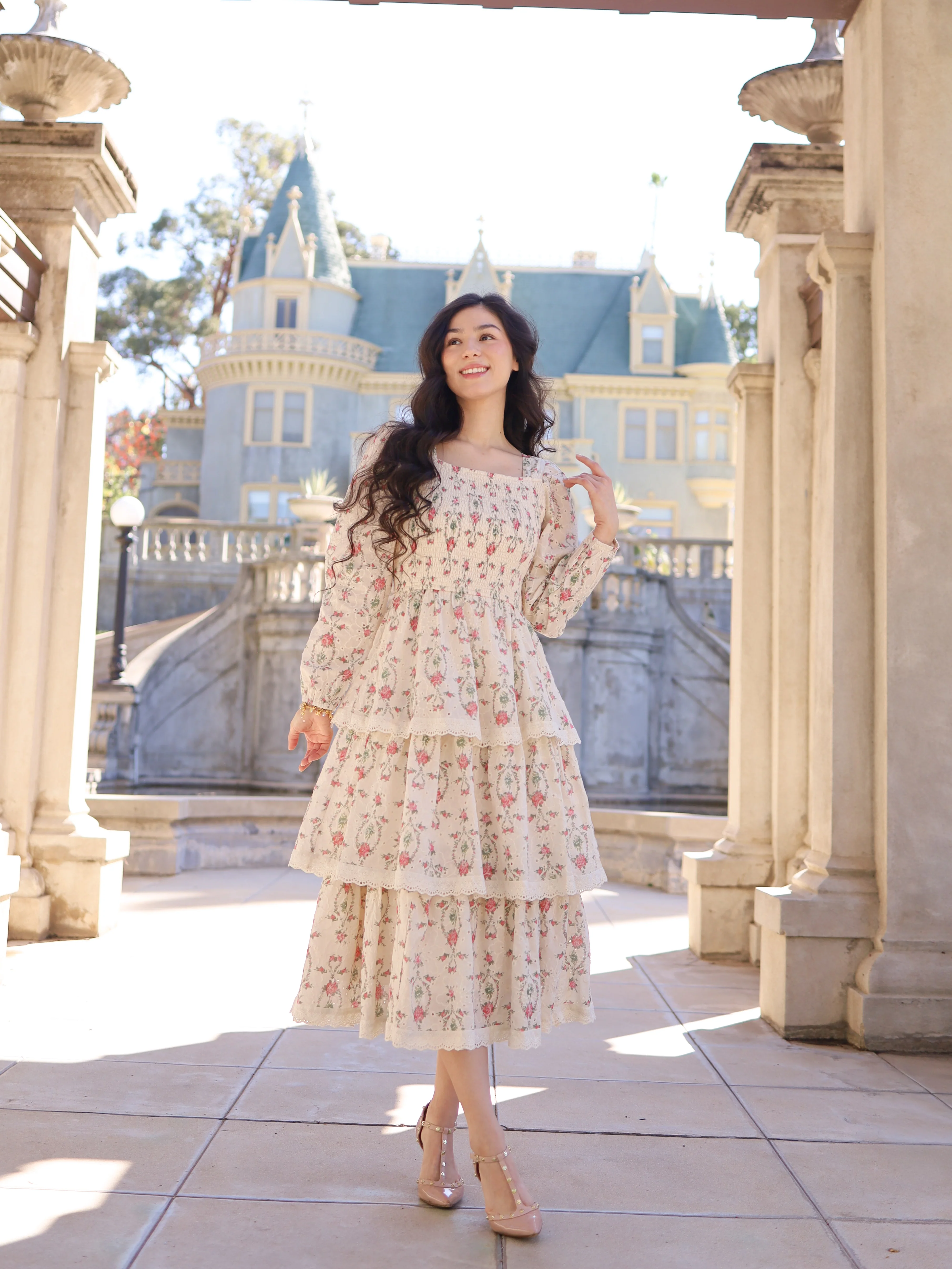 Heirloom Hearts Dress - Cream