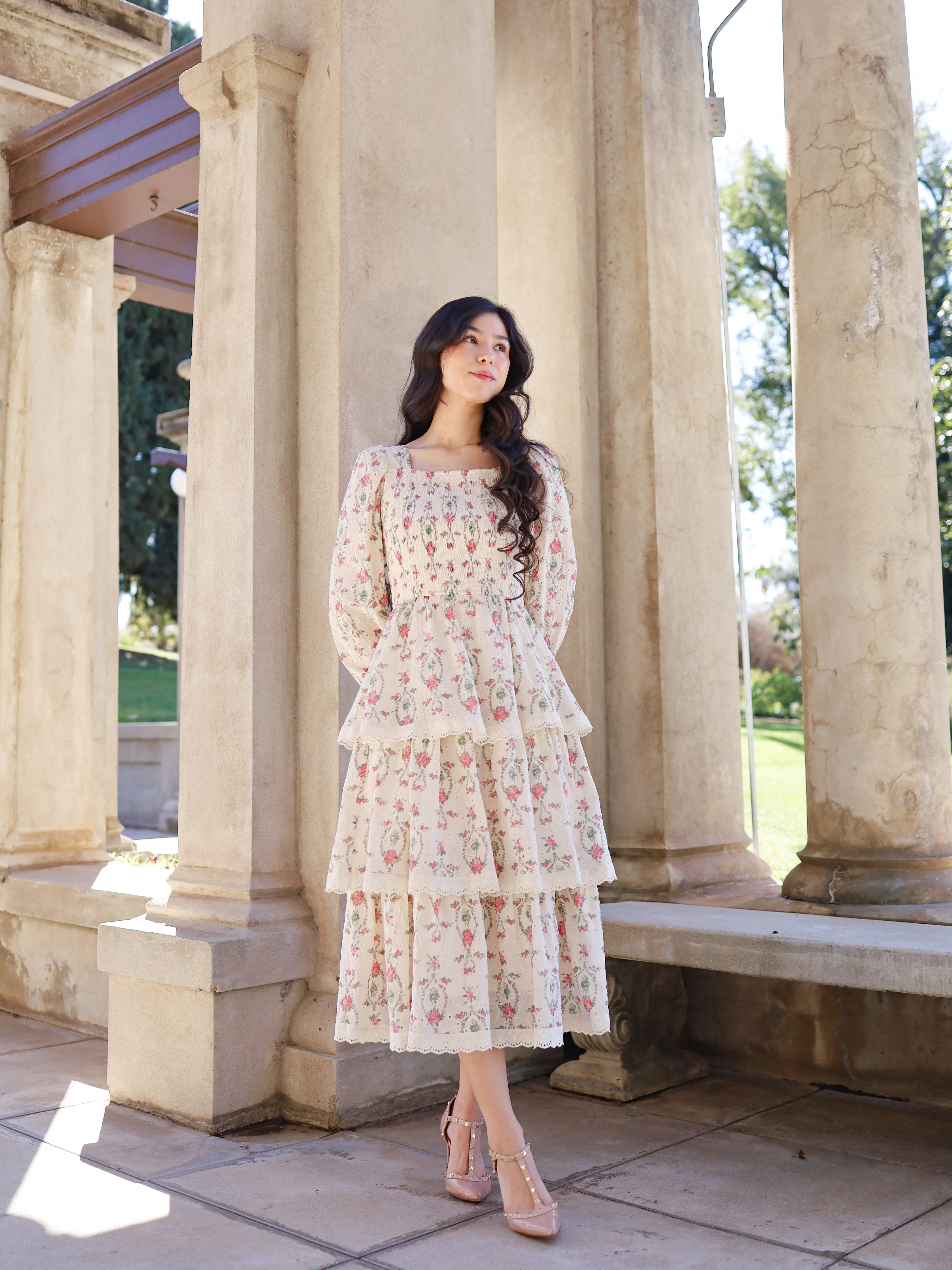 Heirloom Hearts Dress - Cream - Image 11