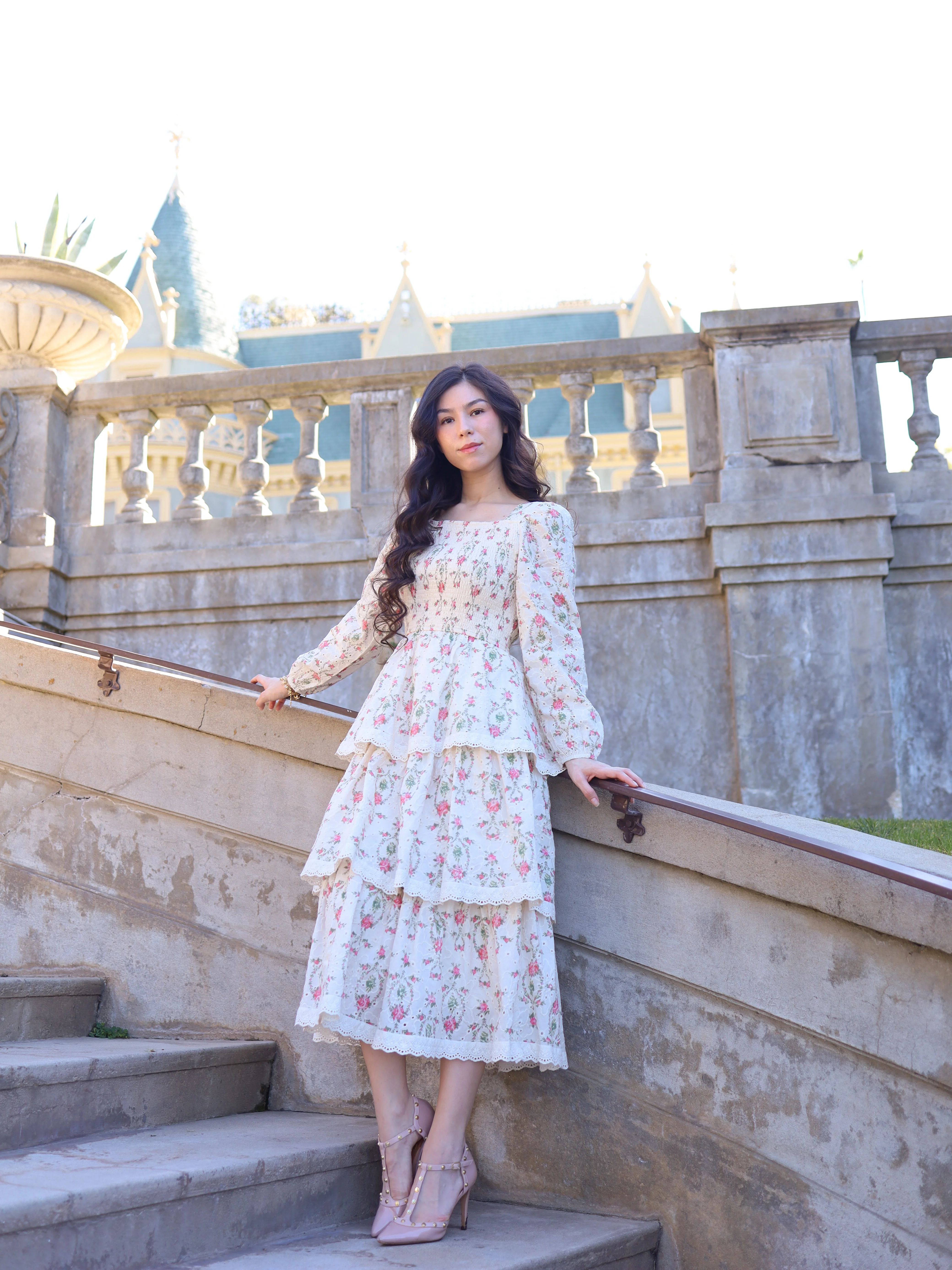 Heirloom Hearts Dress - Cream - Image 6