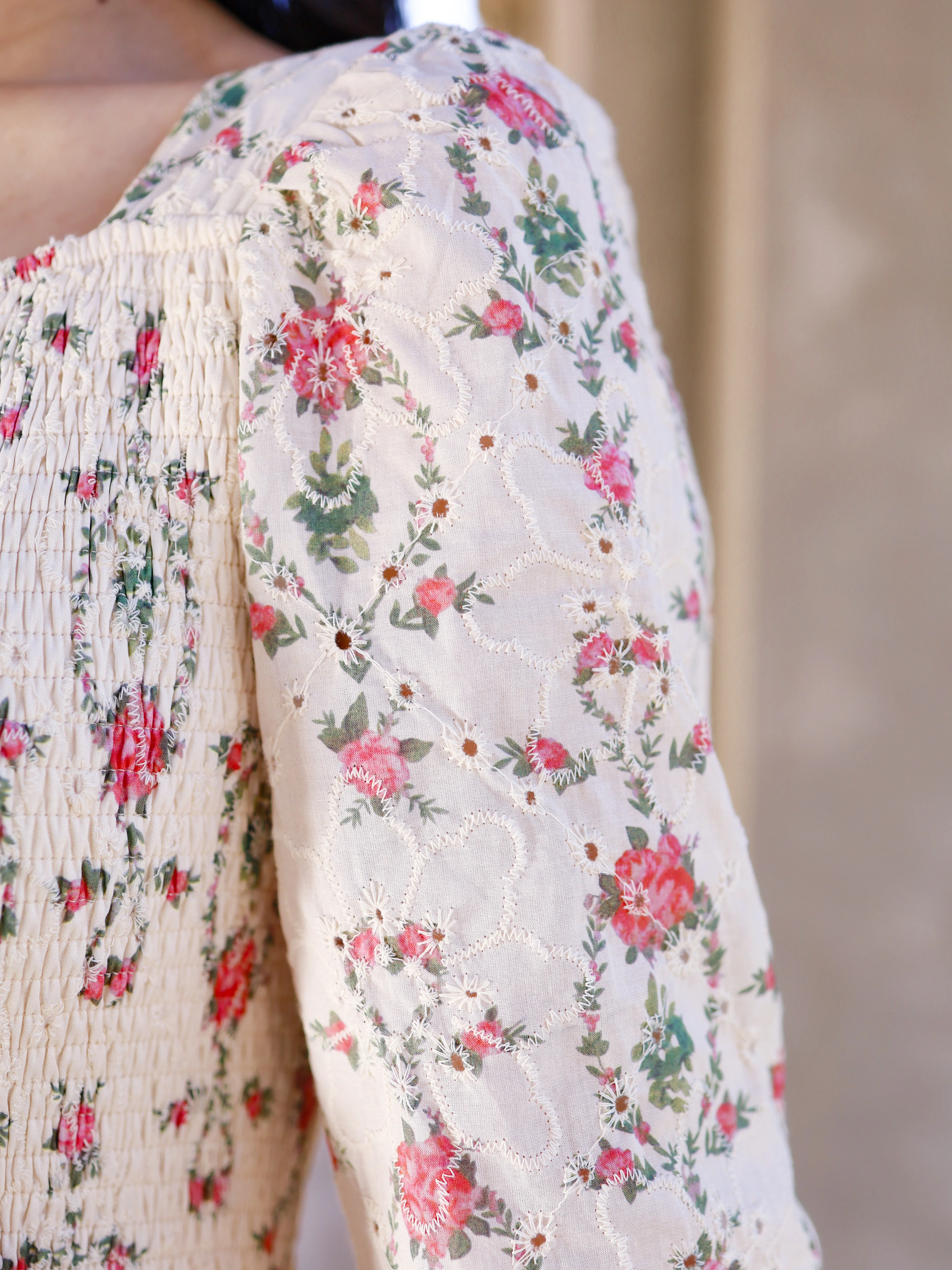 Heirloom Hearts Dress - Cream - Image 7
