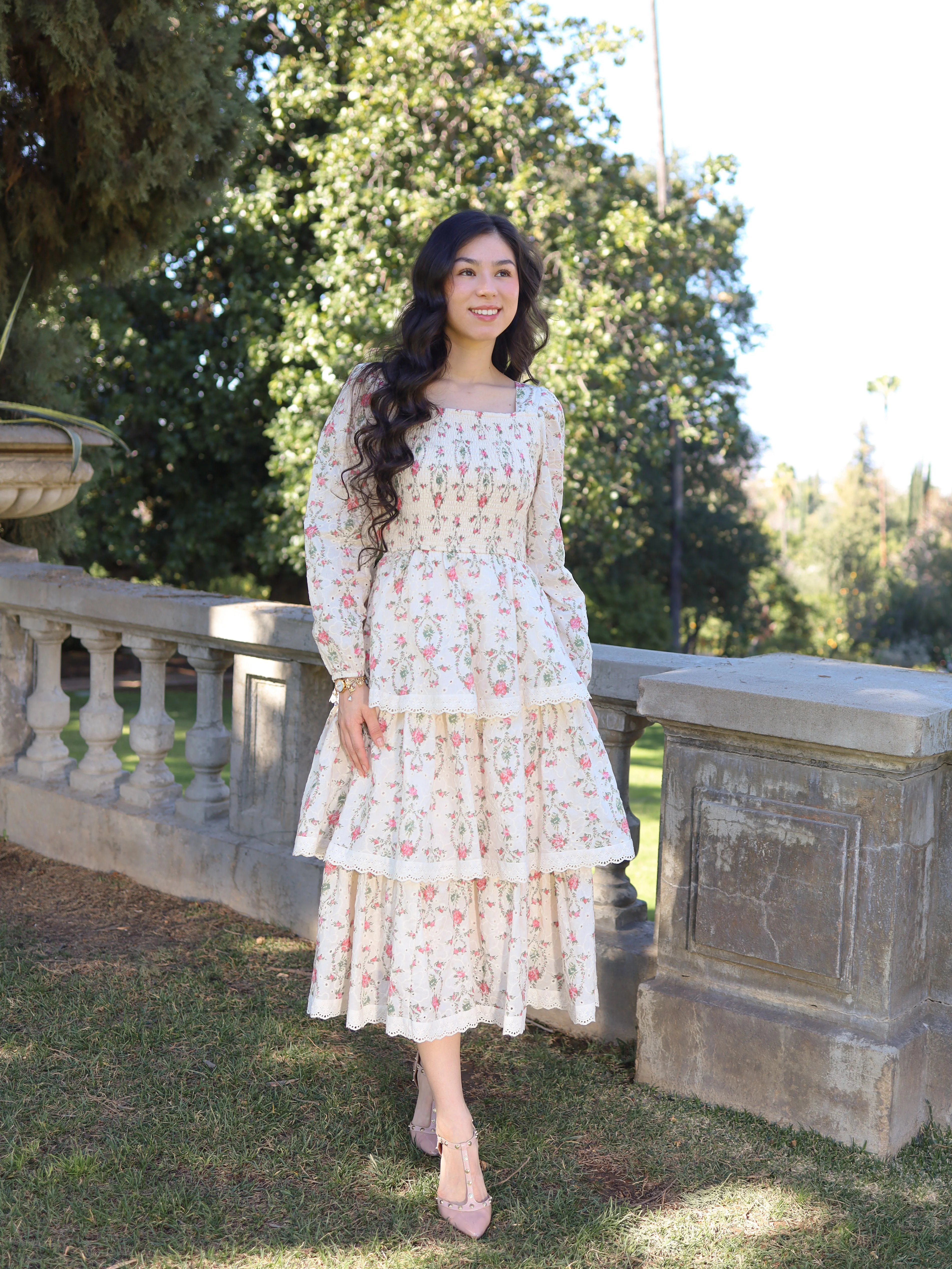 Heirloom Hearts Dress - Cream - Image 8