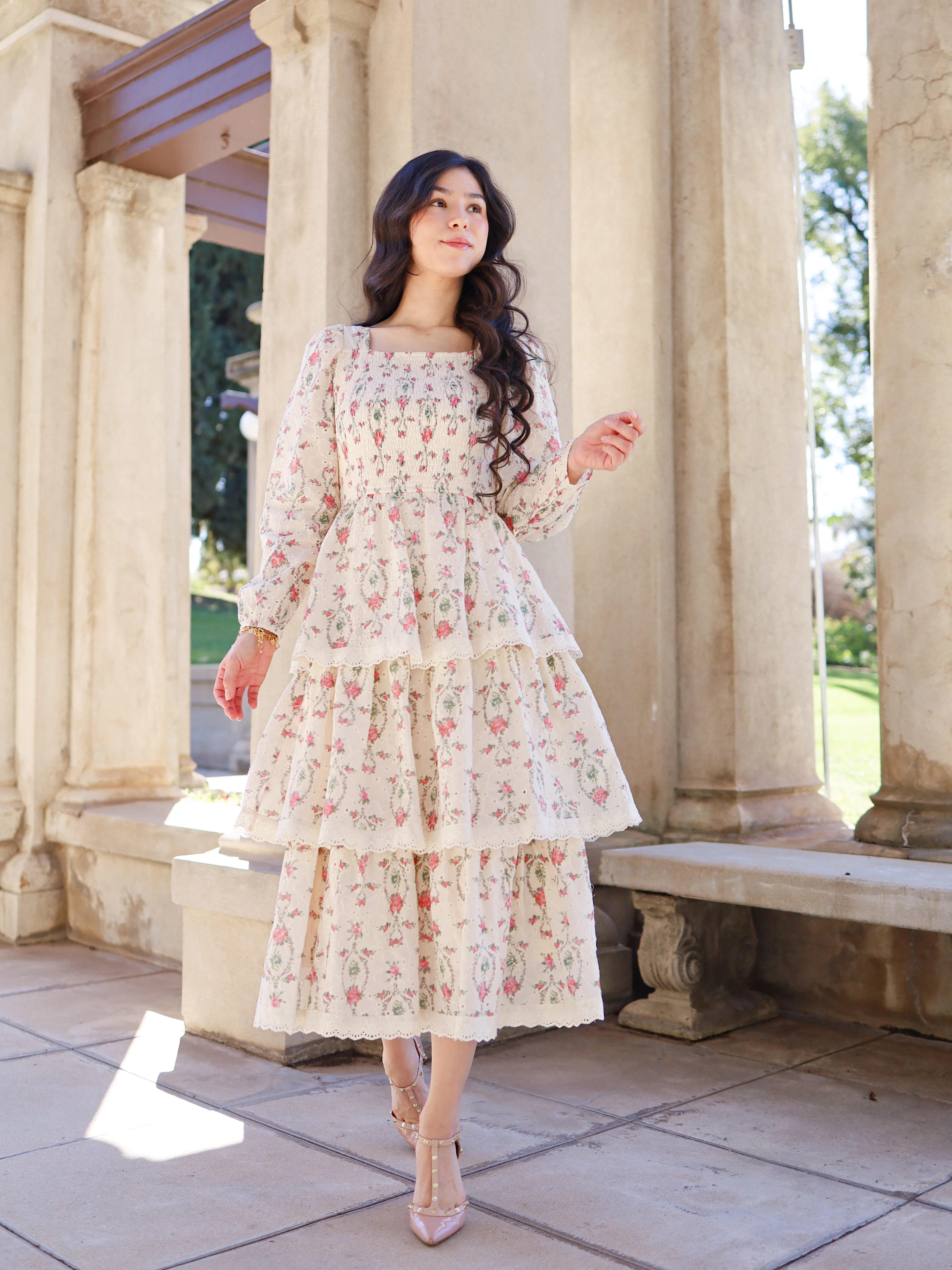 Heirloom Hearts Dress - Cream - Image 9