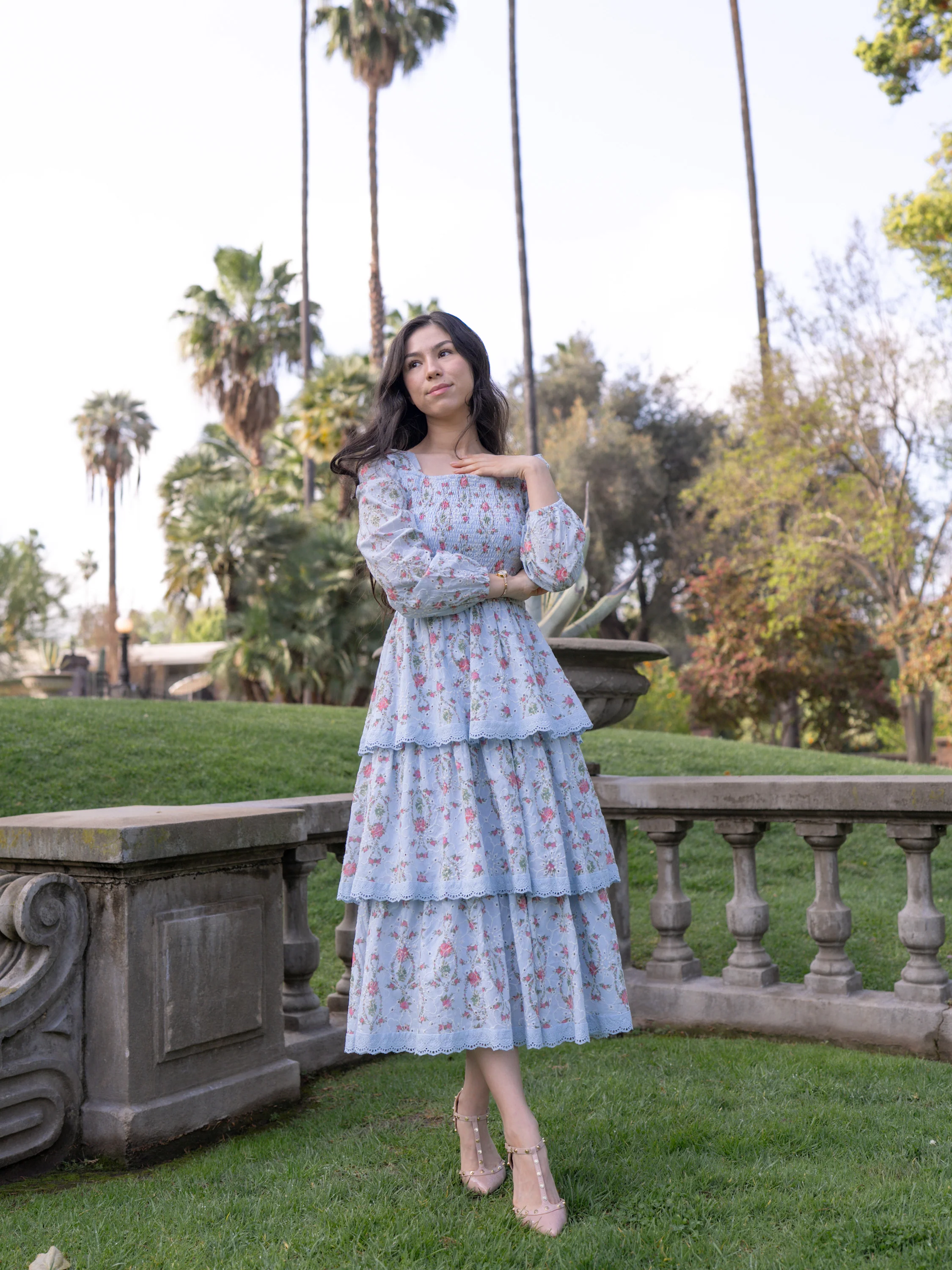 Heirloom Hearts Dress - Sky Blue - Image 8