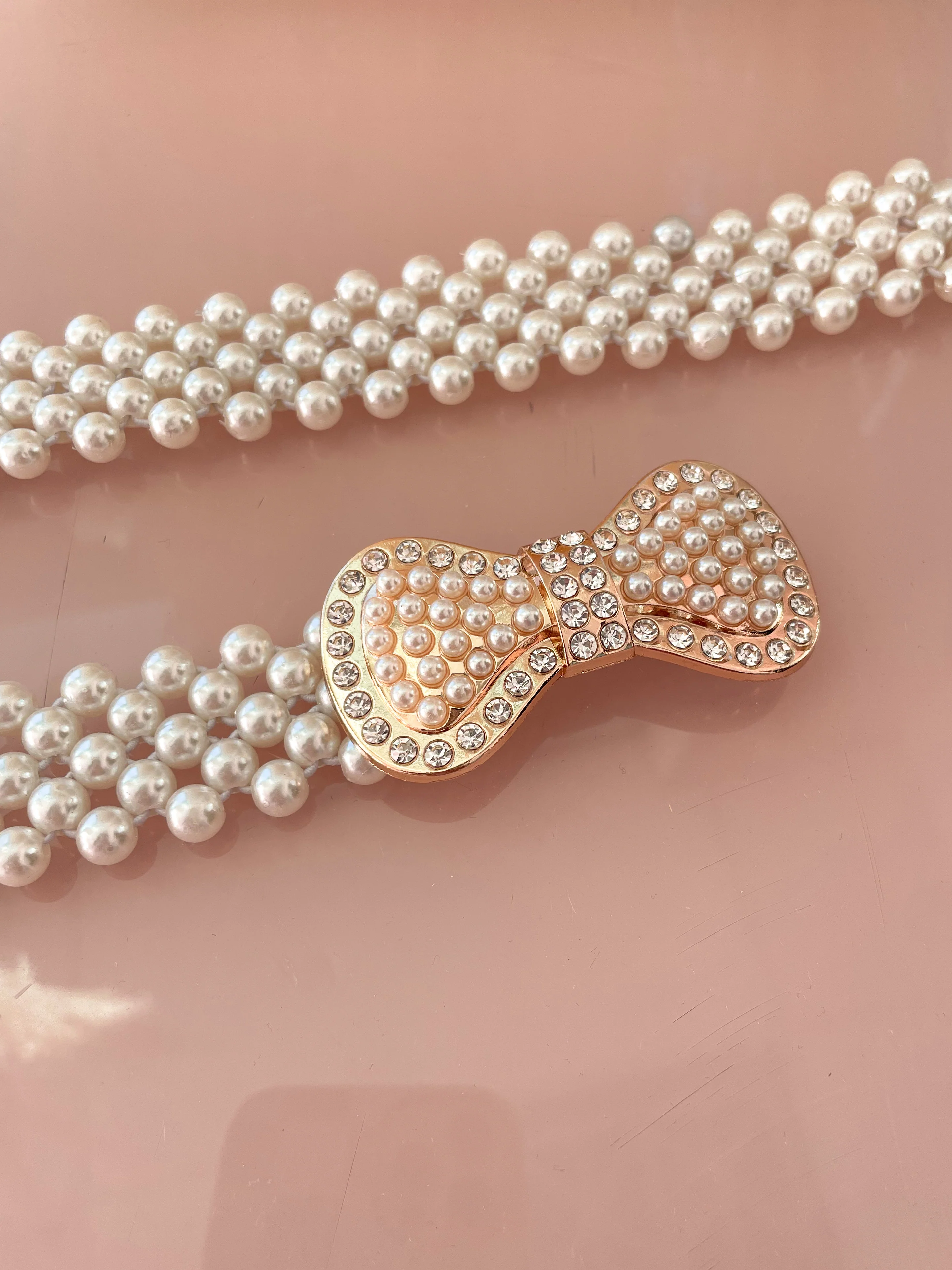 Juliet Pearl Bow Belt - Image 4