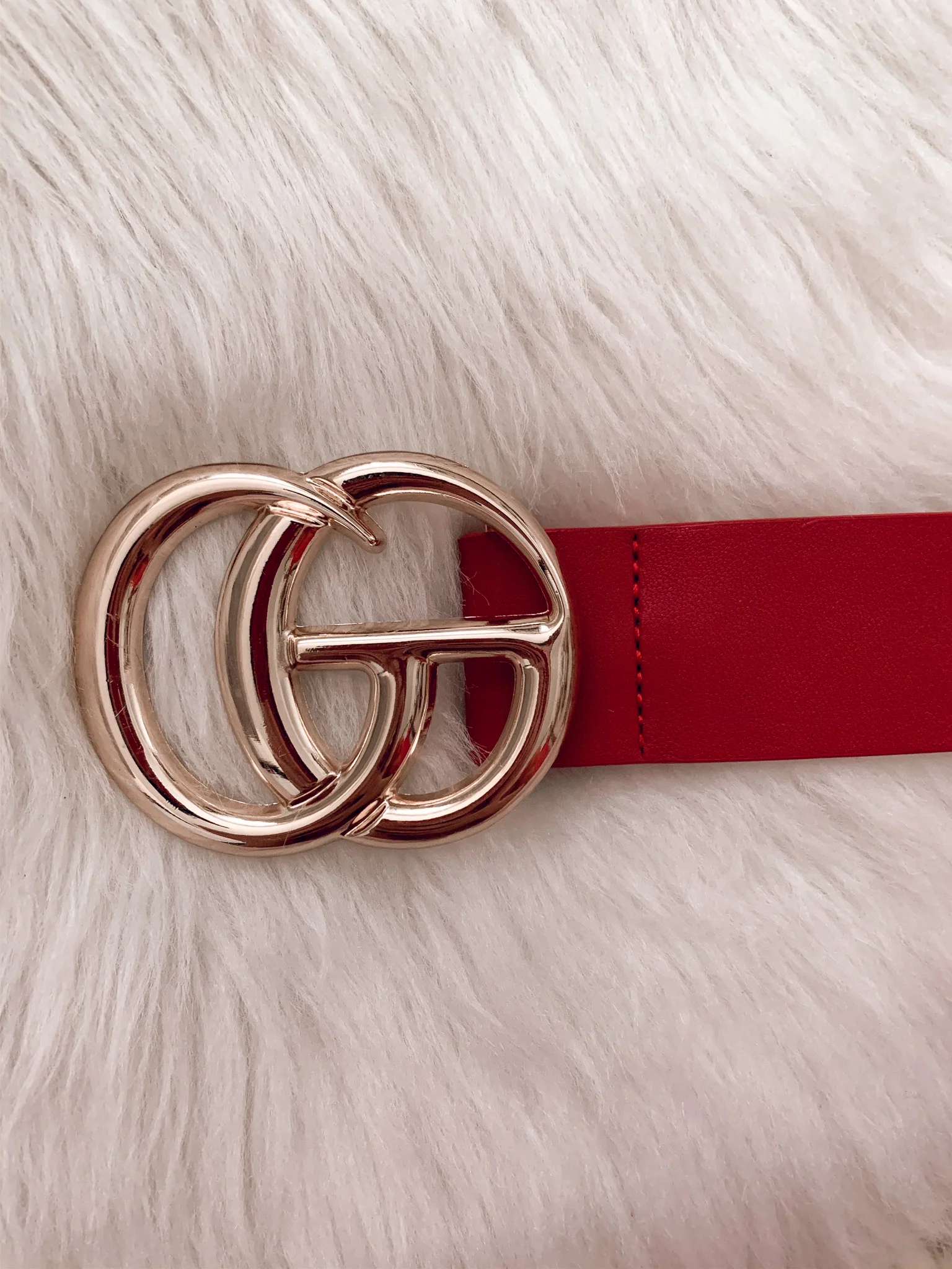 Large Lexie Belt in Black, Nude, & Red - PLUS SIZE - Image 3