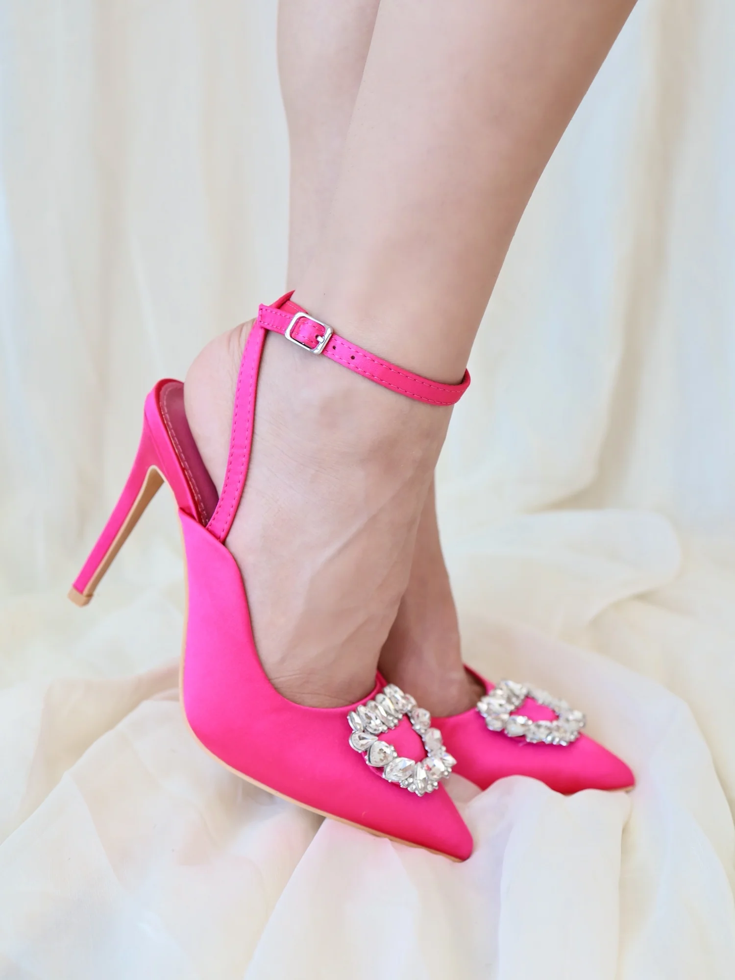 Rose Heels in Hot Pink - Image 3