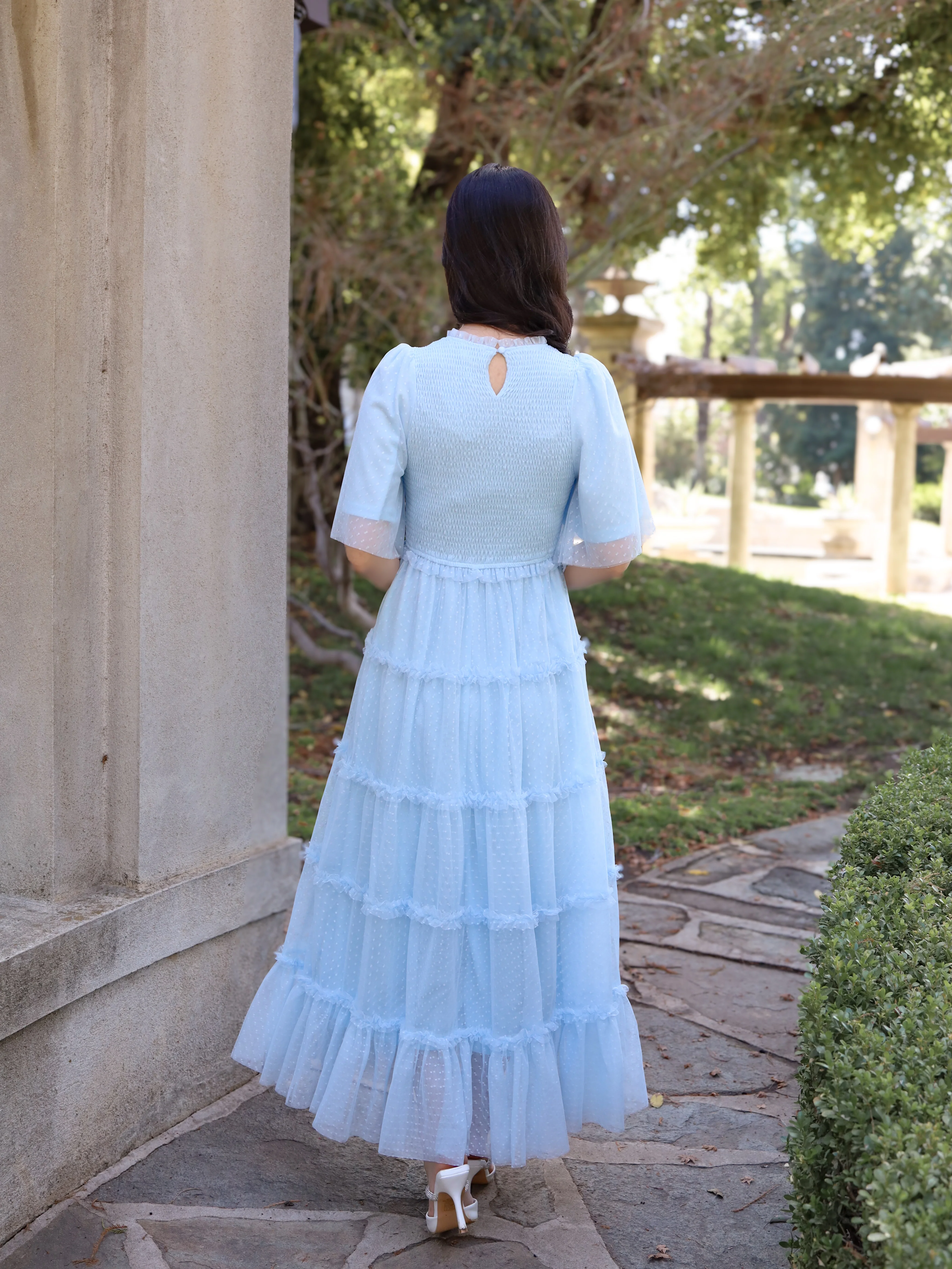 Vintage Romance Dress - Baby Blue - Image 4