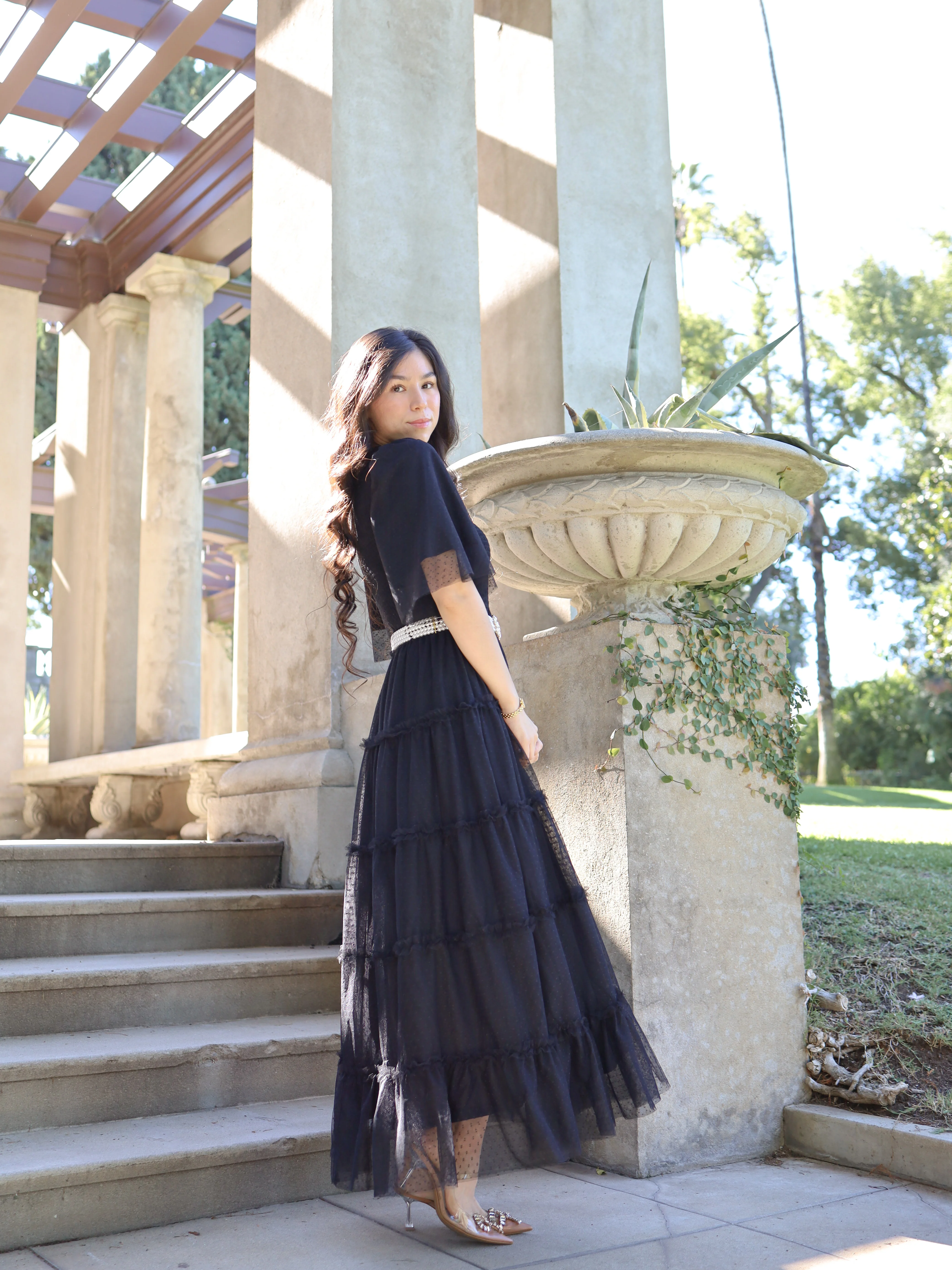Vintage Romance Dress - Onyx - Image 3