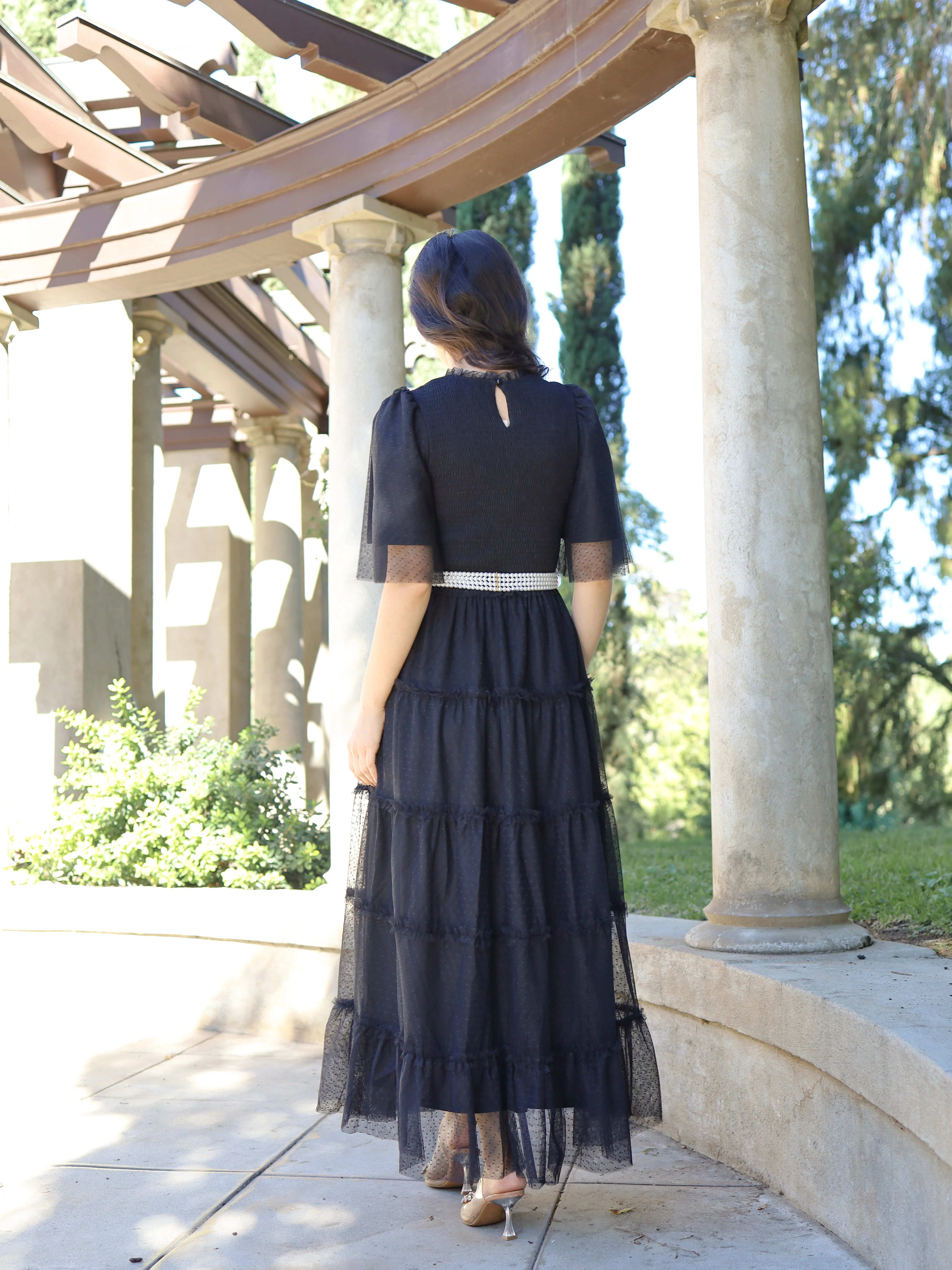 Vintage Romance Dress - Onyx - Image 4