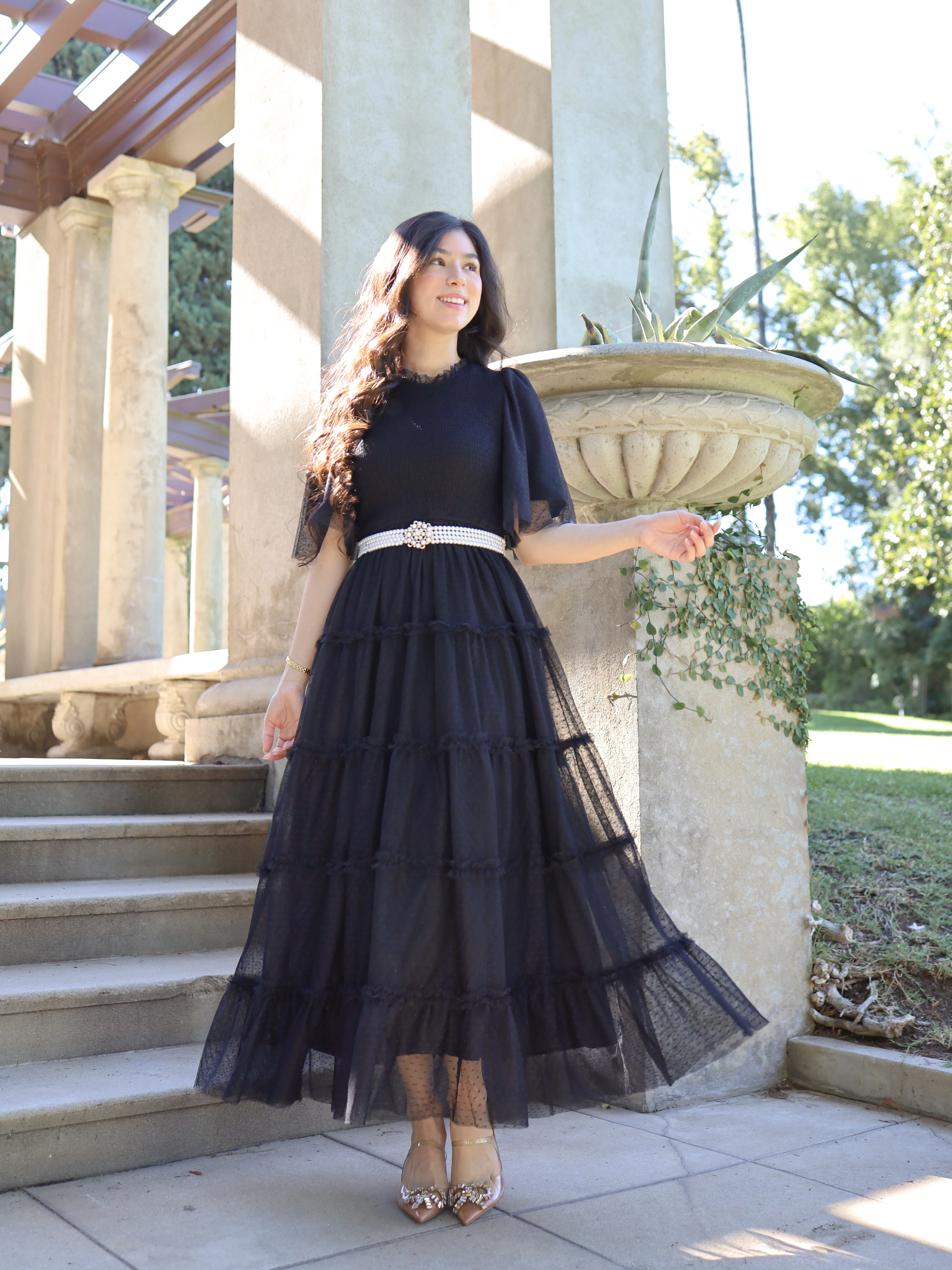 Vintage Romance Dress - Onyx - Image 5