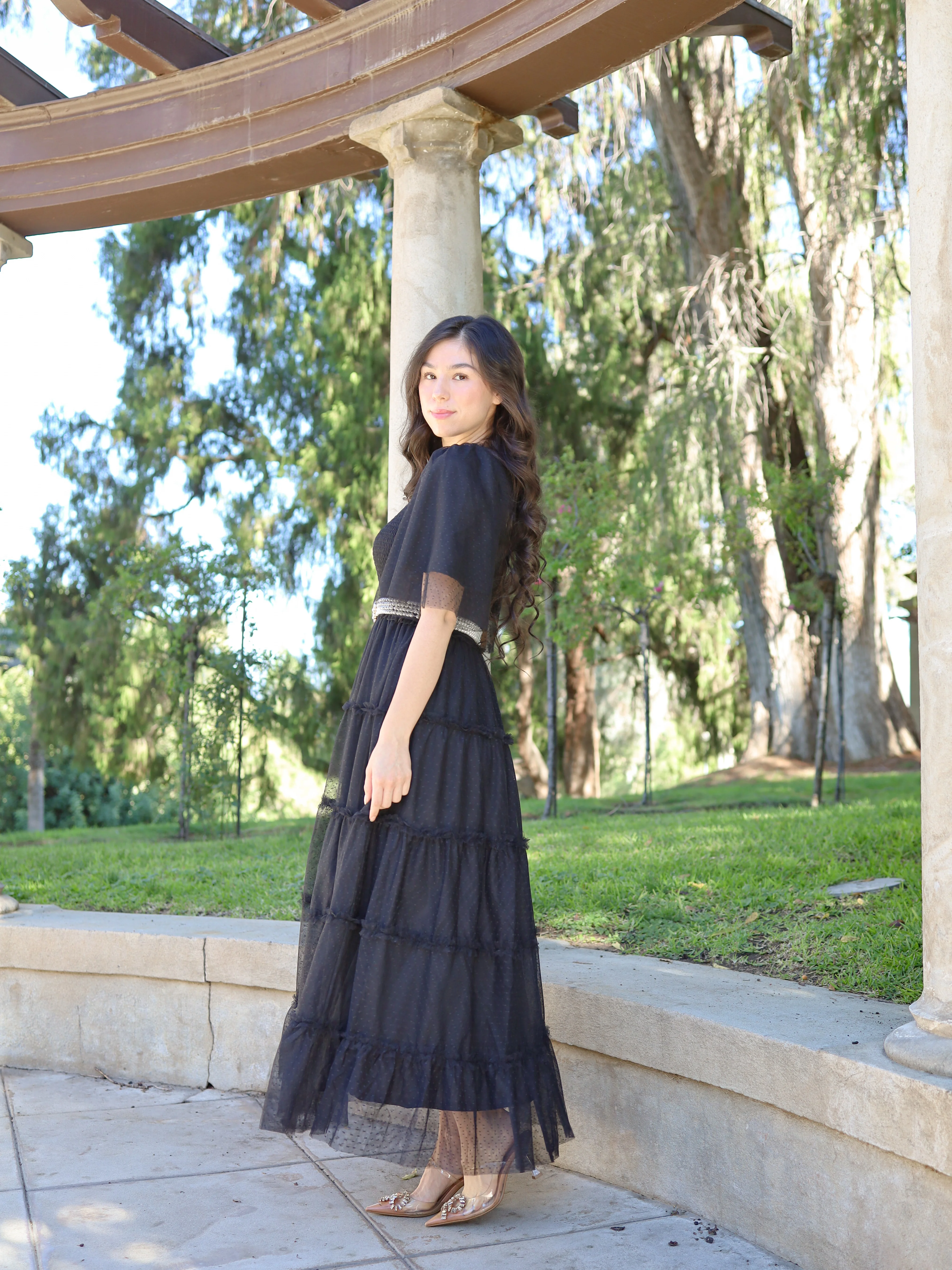 Vintage Romance Dress - Onyx - Image 6