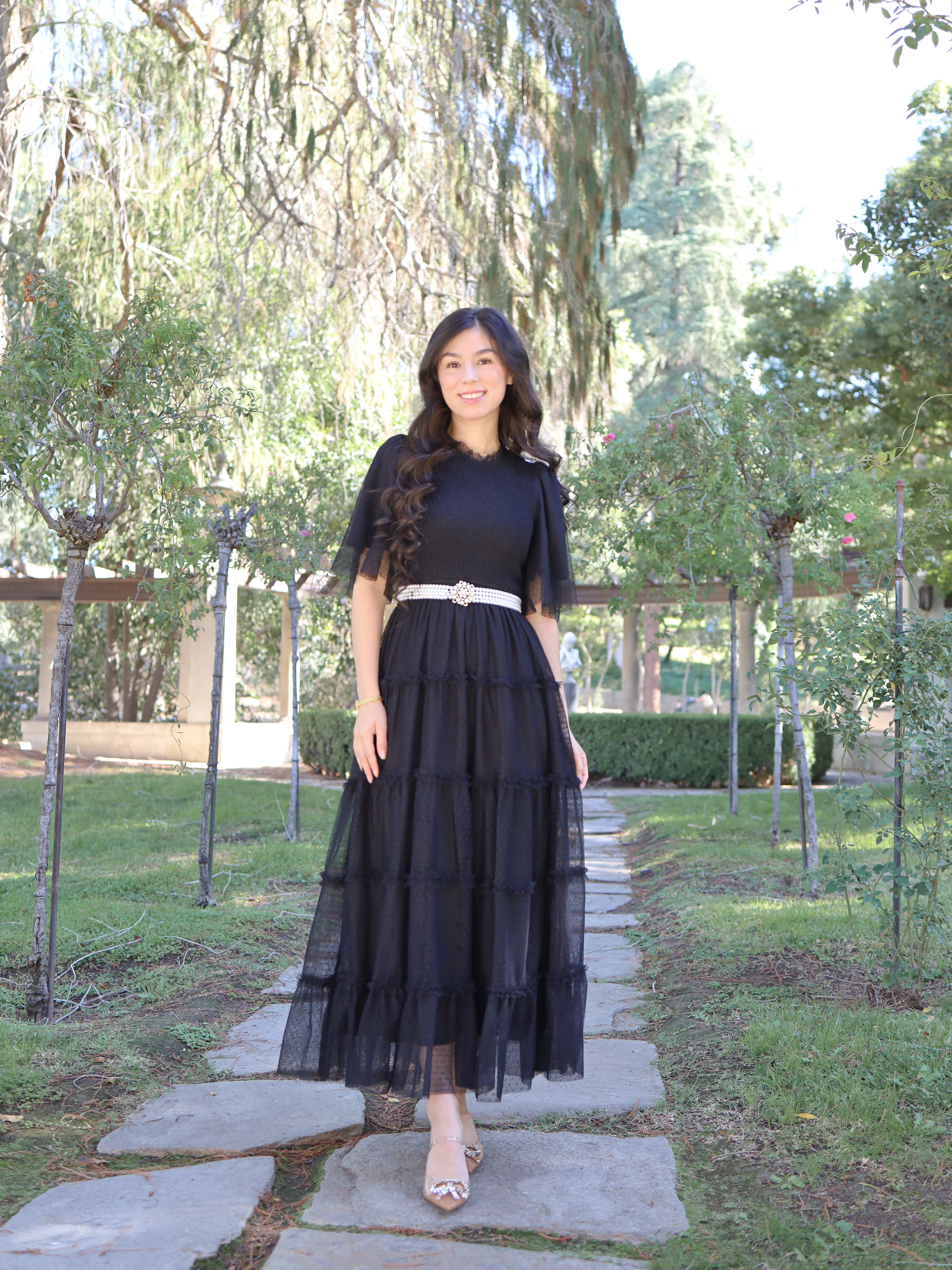 Vintage Romance Dress - Onyx - Image 8