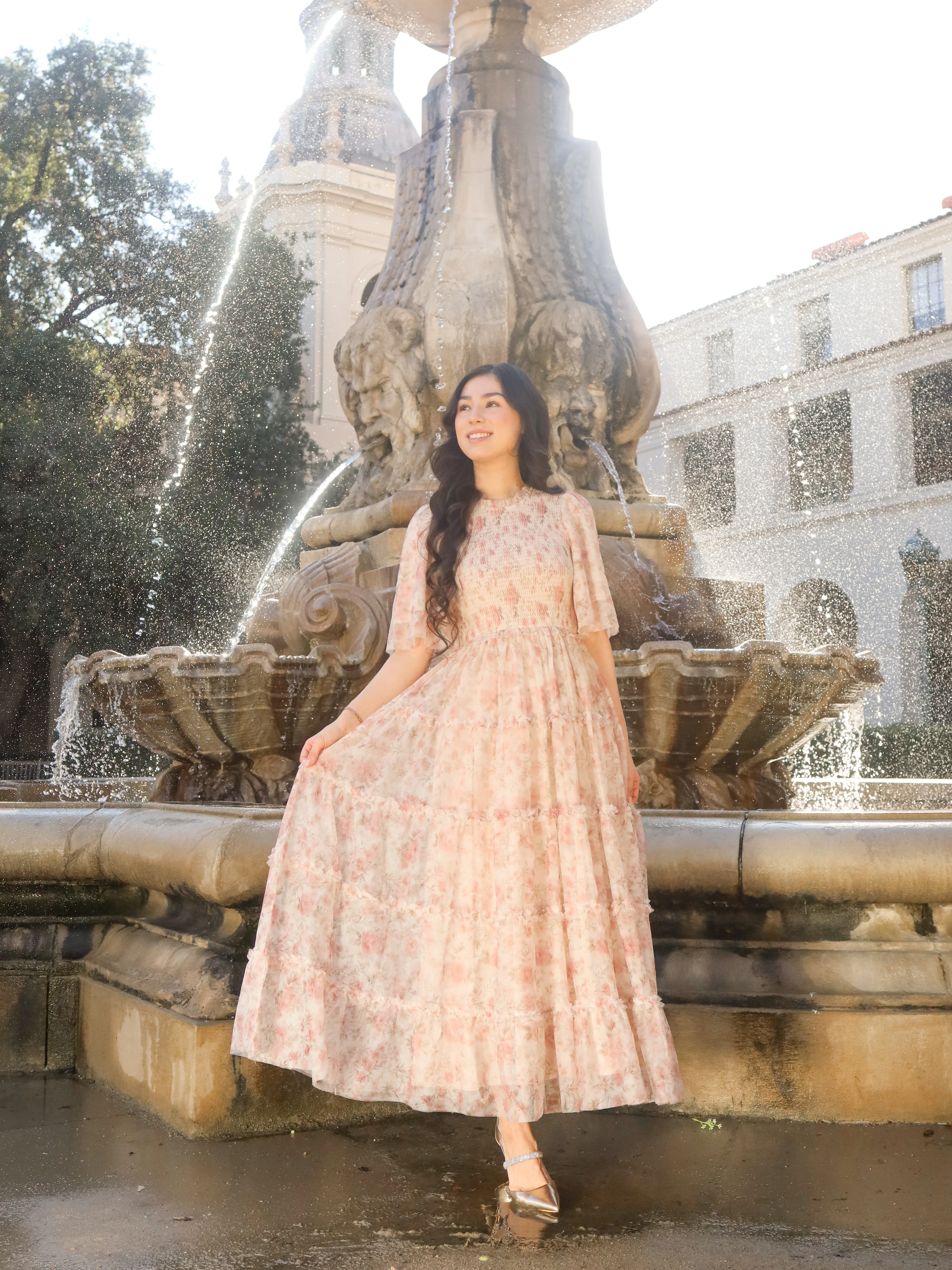 Vintage Romance Dress - Blush Petal - Image 7