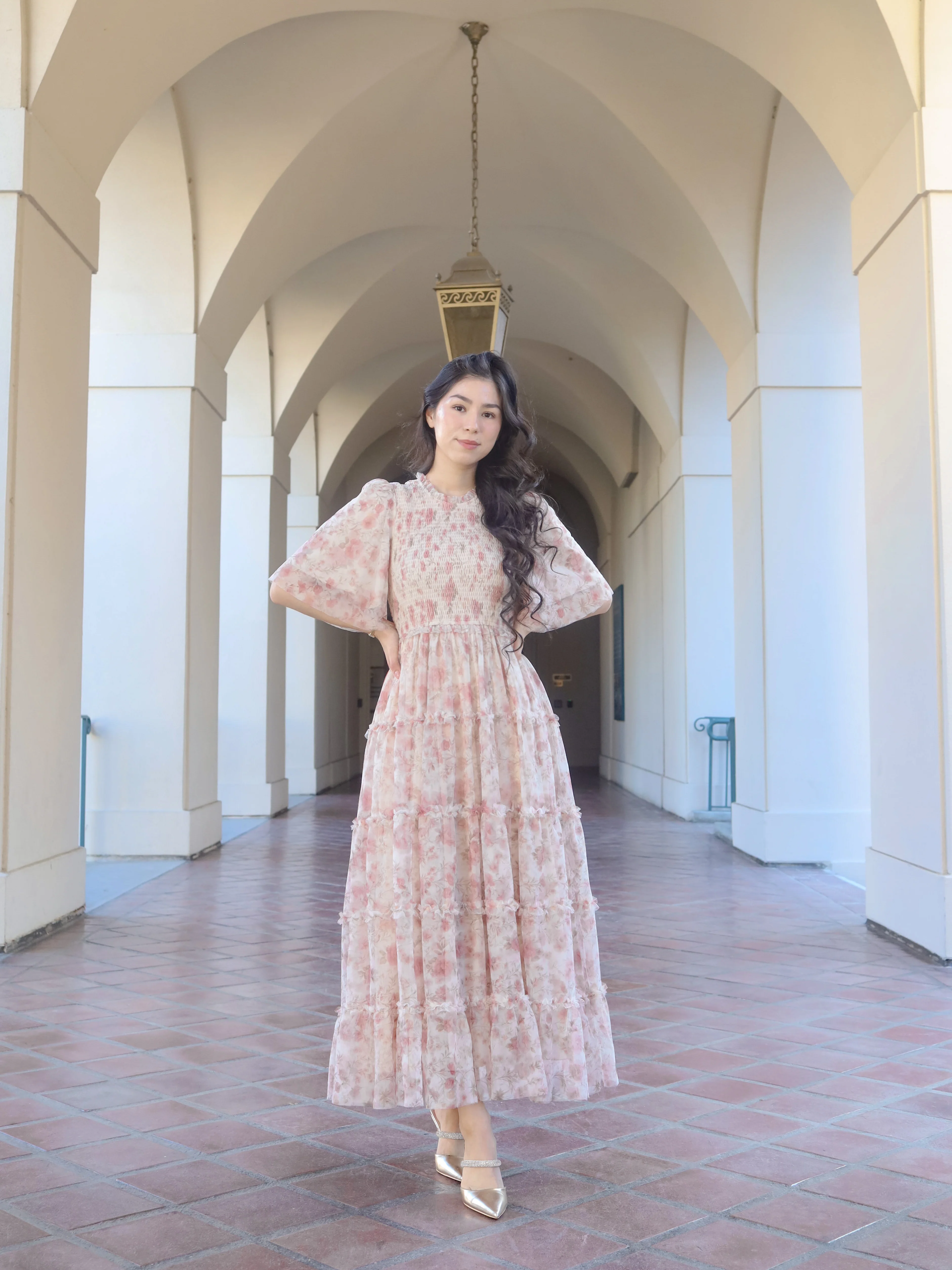 Vintage Romance Dress - Blush Petal - Image 8