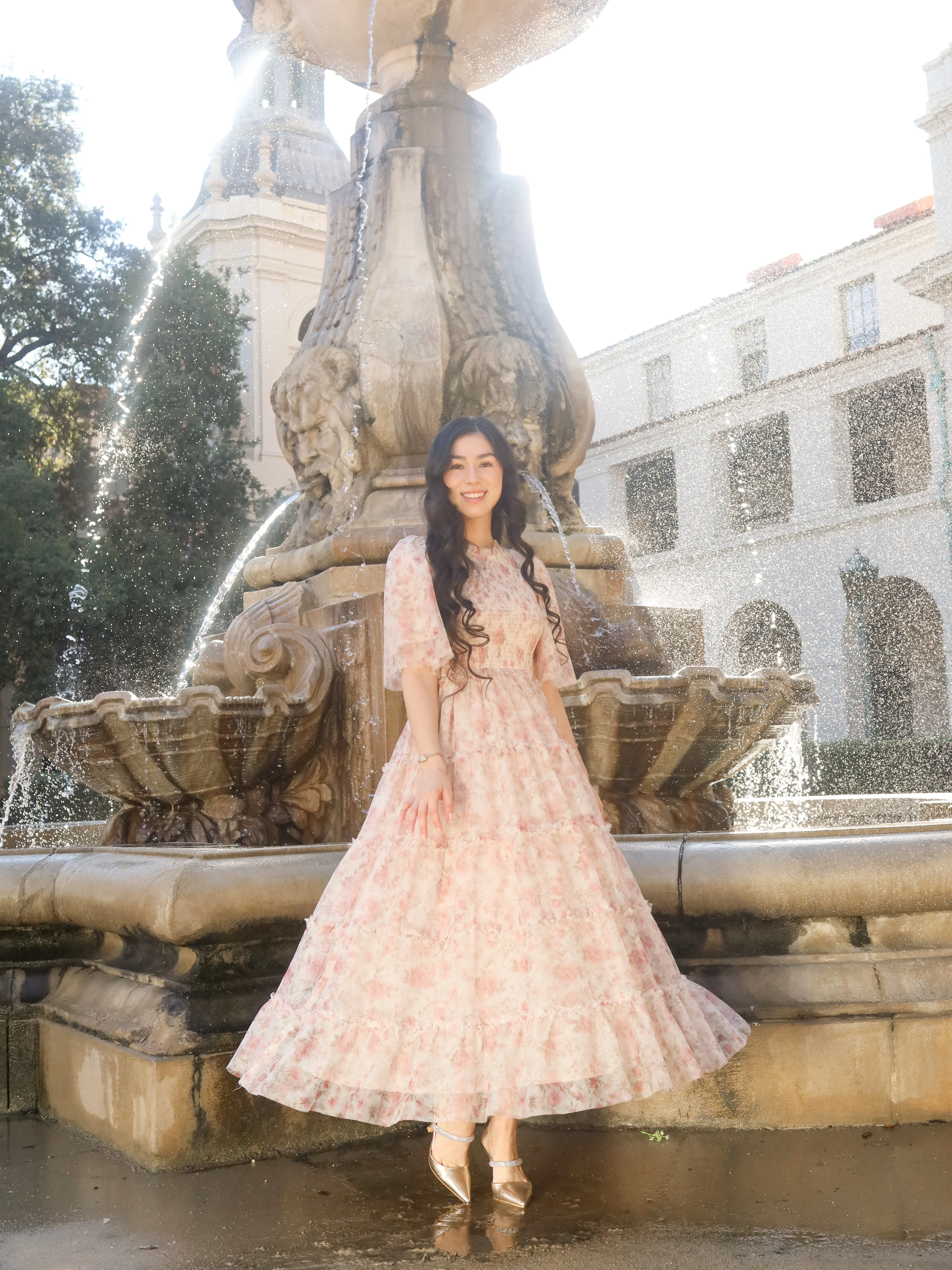 Vintage Romance Dress - Blush Petal - Image 9